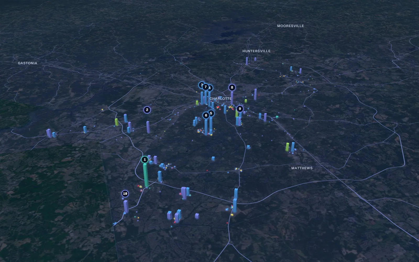 Charlotte 3D market map