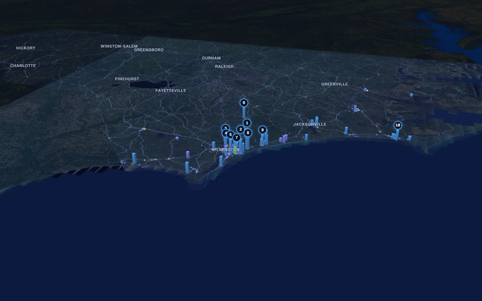 Coast 3D market map