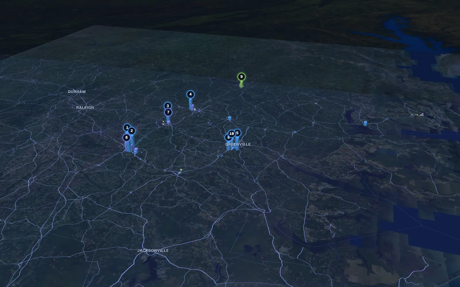 Eastern 3D market map