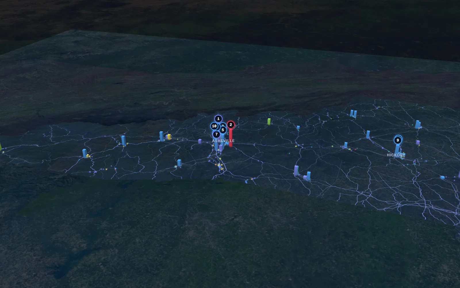 Mountains 3D market map