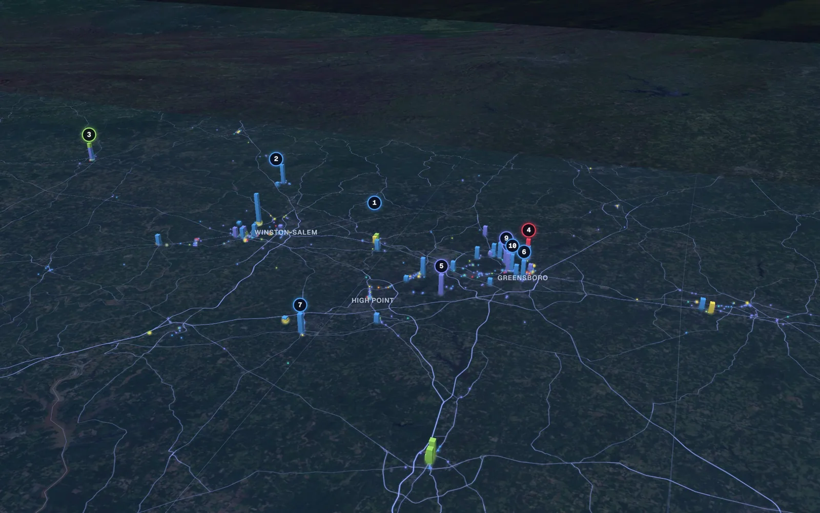 Triad 3D market map