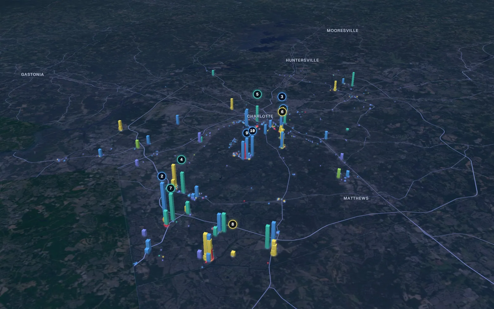 Charlotte 3D market map