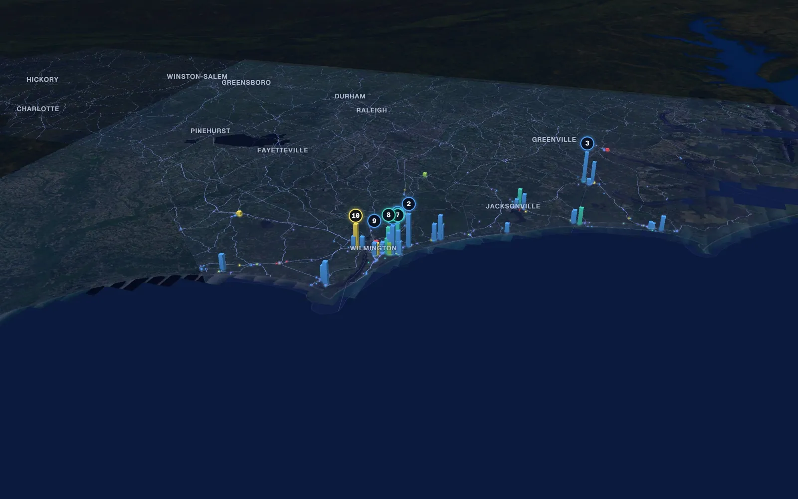 Coast 3D market map