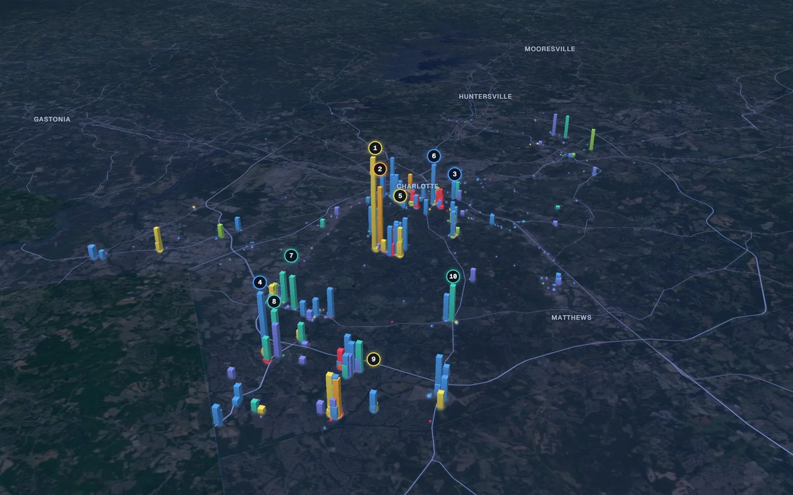 Charlotte 3D market map
