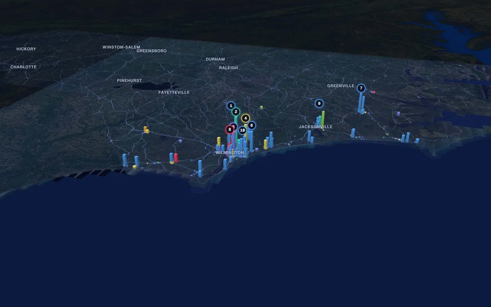 Coast 3D market map