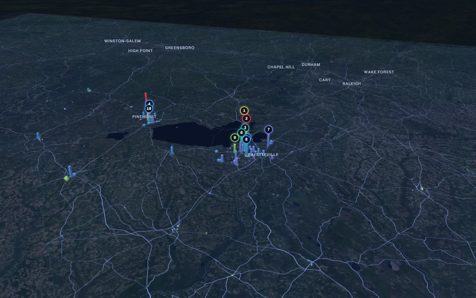 Sandhills 3D market map