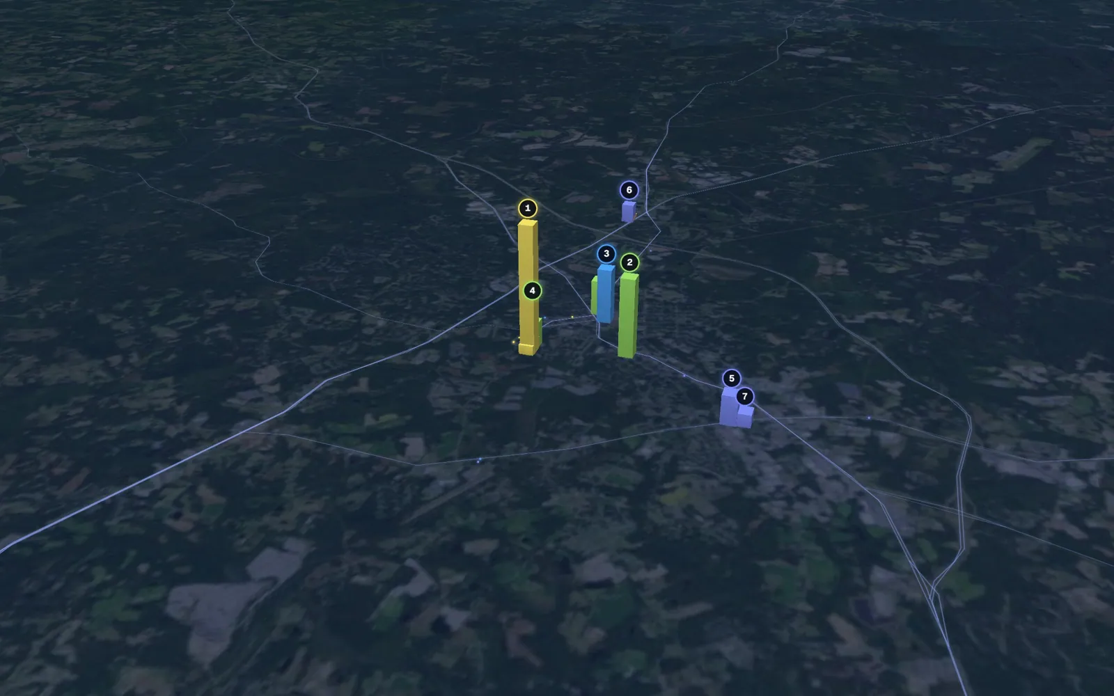 3D map of laser skin resurfacing providers in Sanford