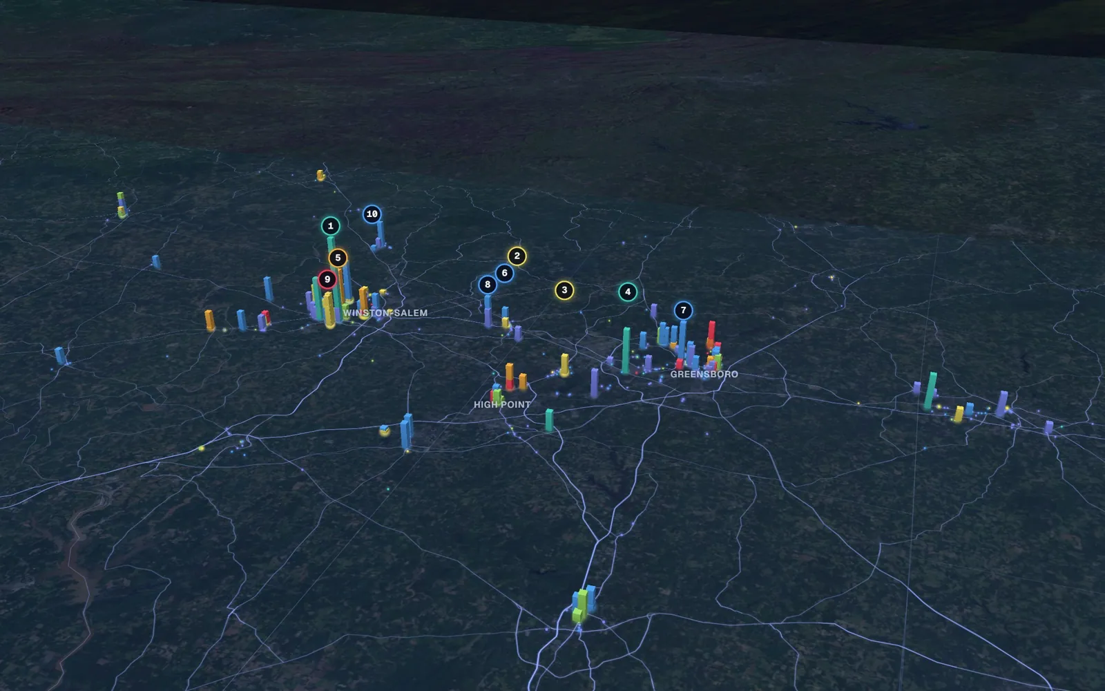 Triad 3D market map