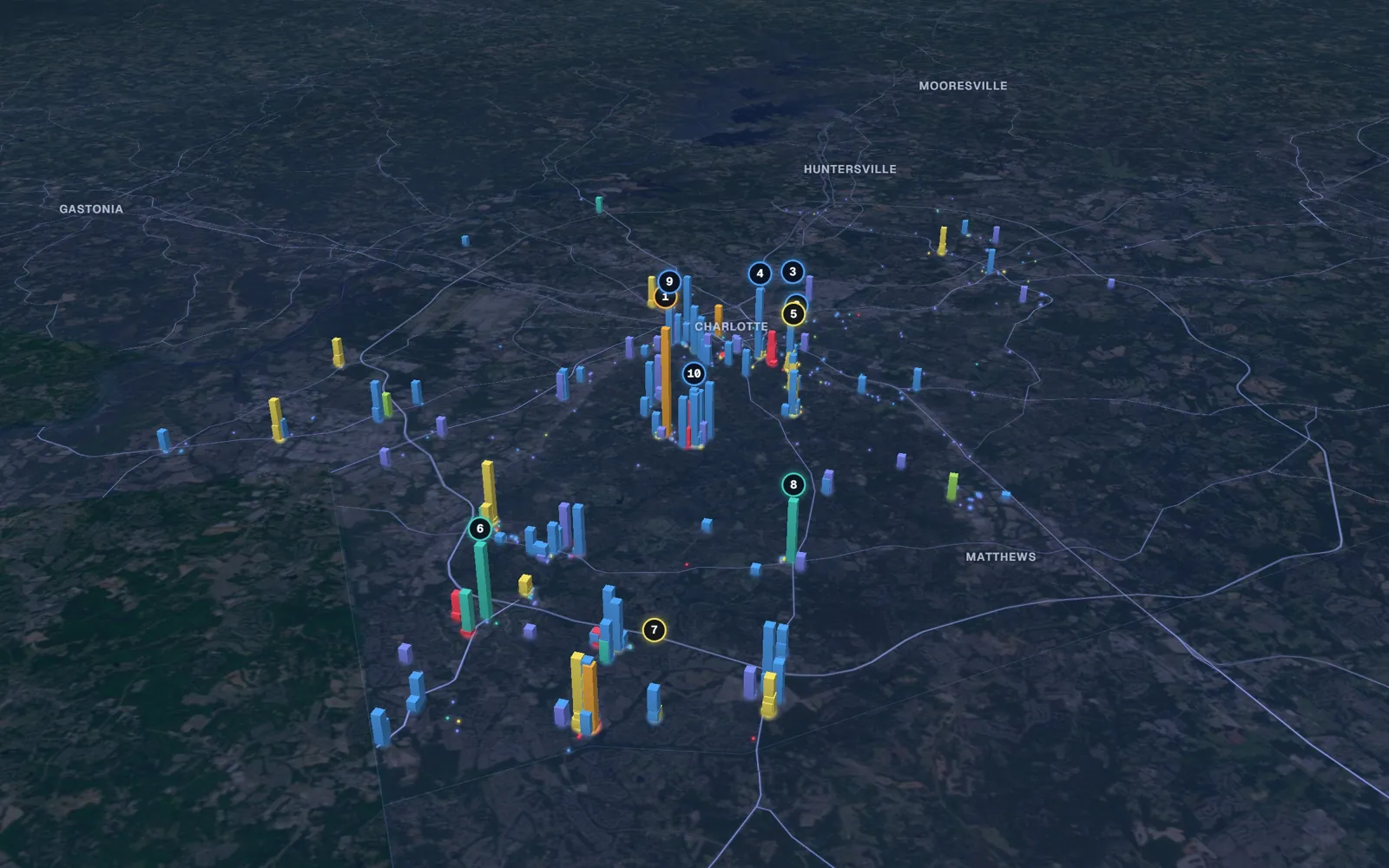 Charlotte 3D market map