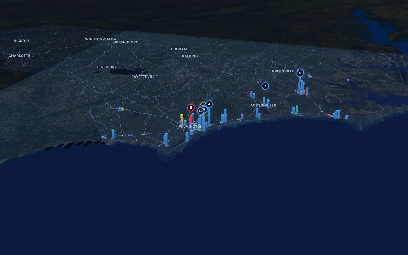 Coast 3D market map