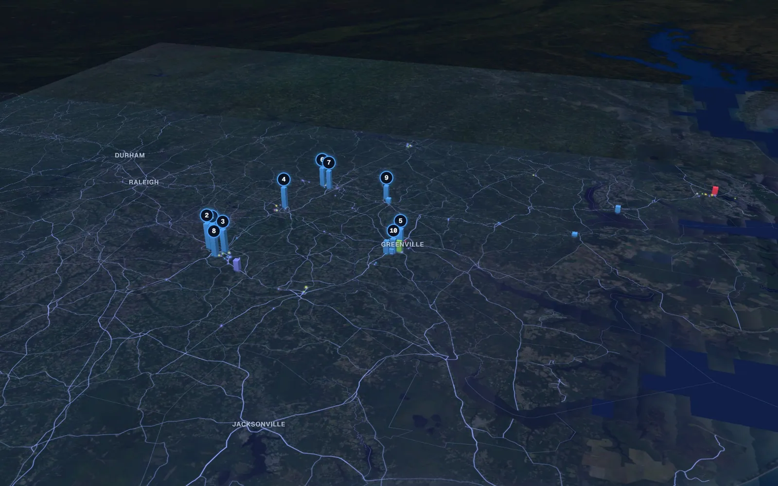 Eastern 3D market map