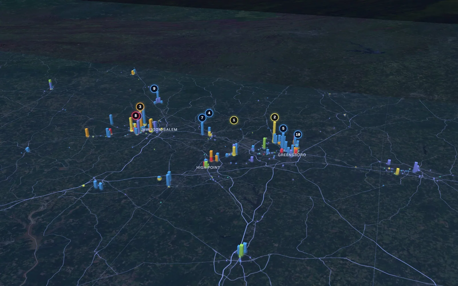 Triad 3D market map