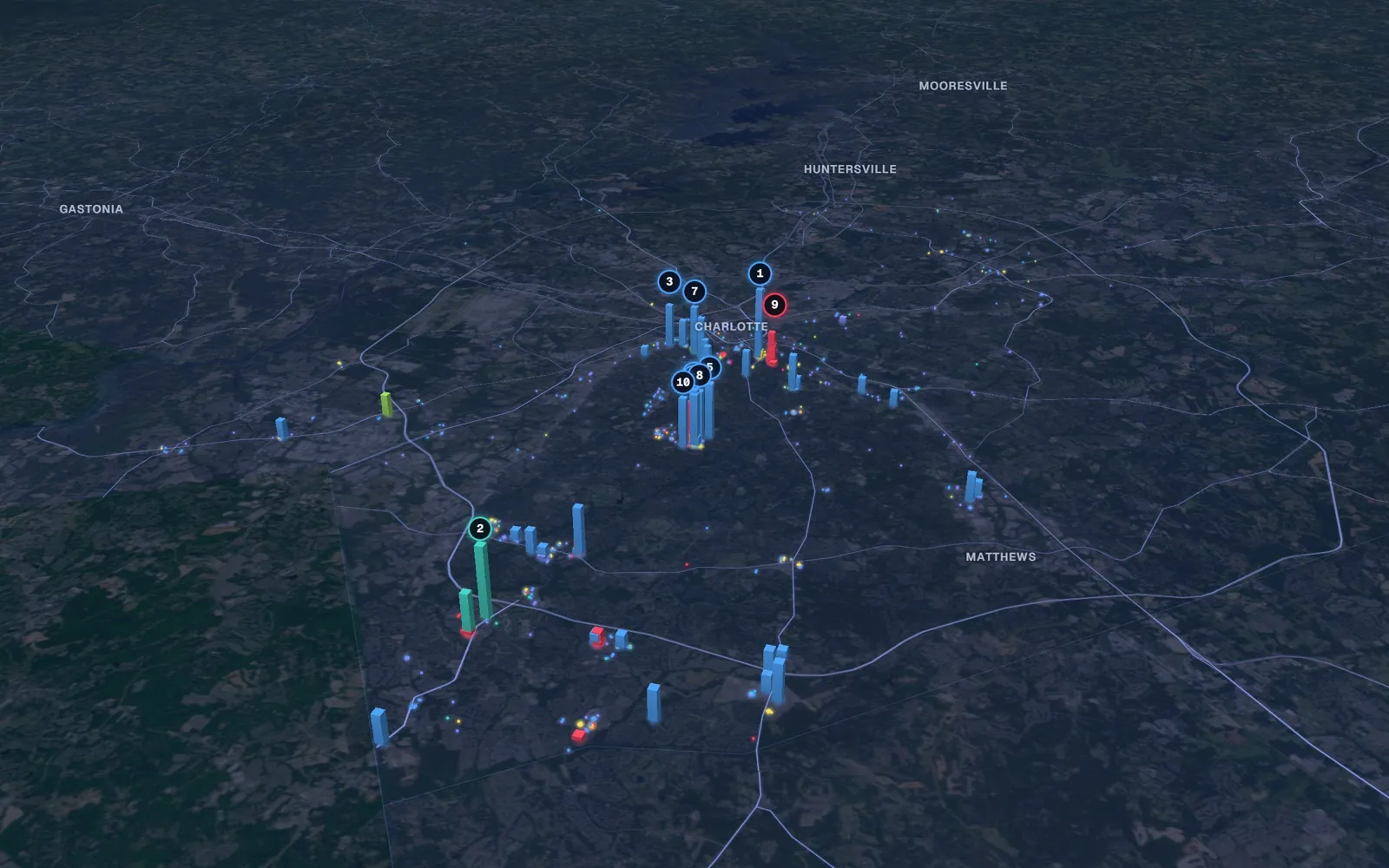 Charlotte 3D market map