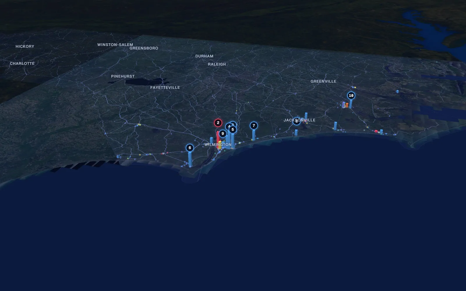 Coast 3D market map