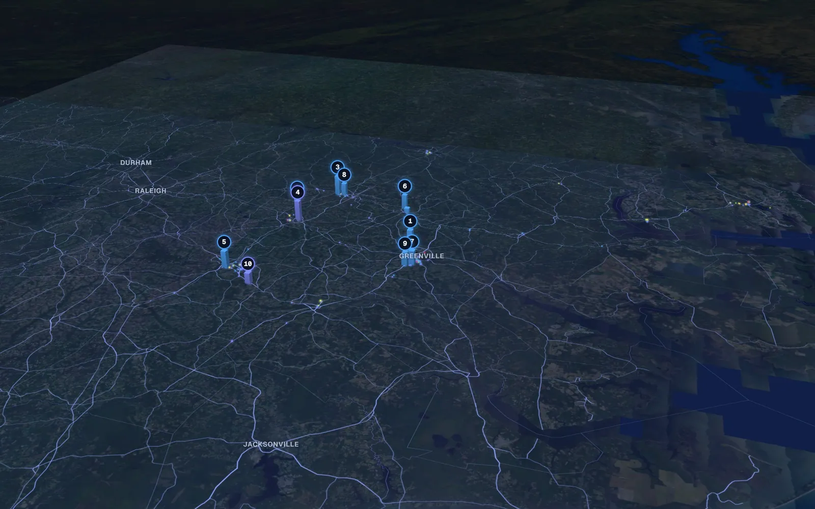 Eastern 3D market map