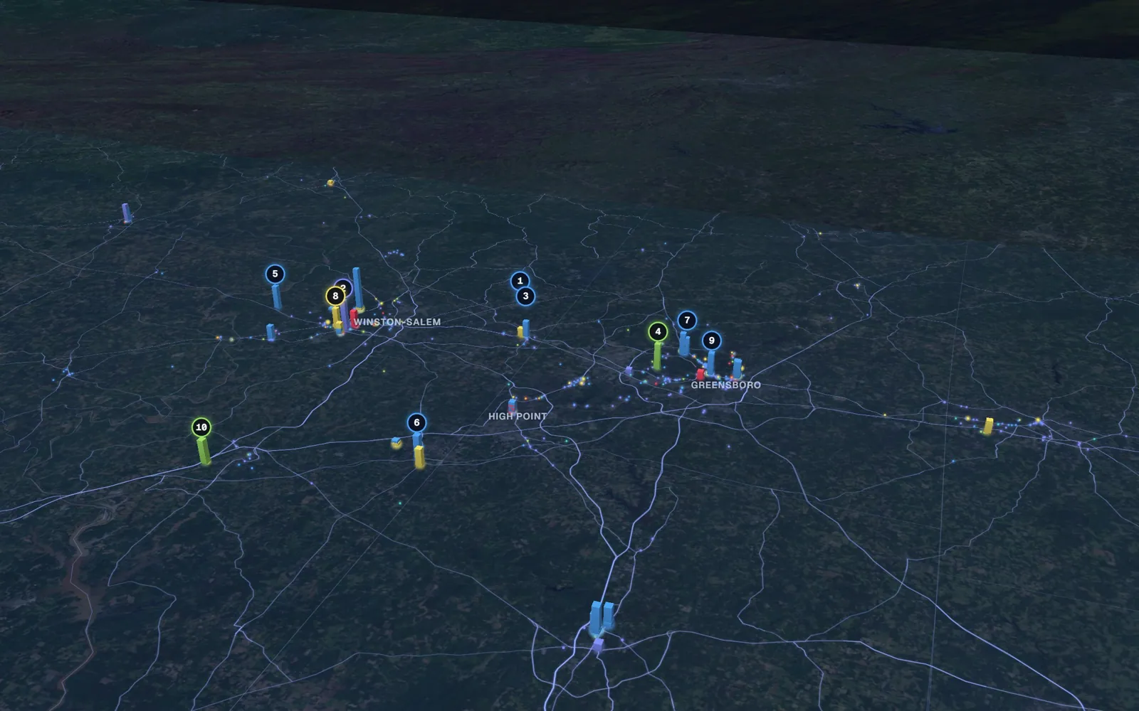 Triad 3D market map