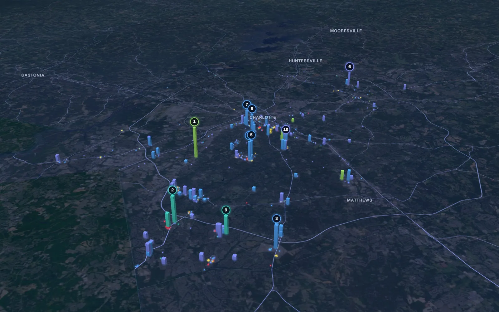 Charlotte 3D market map