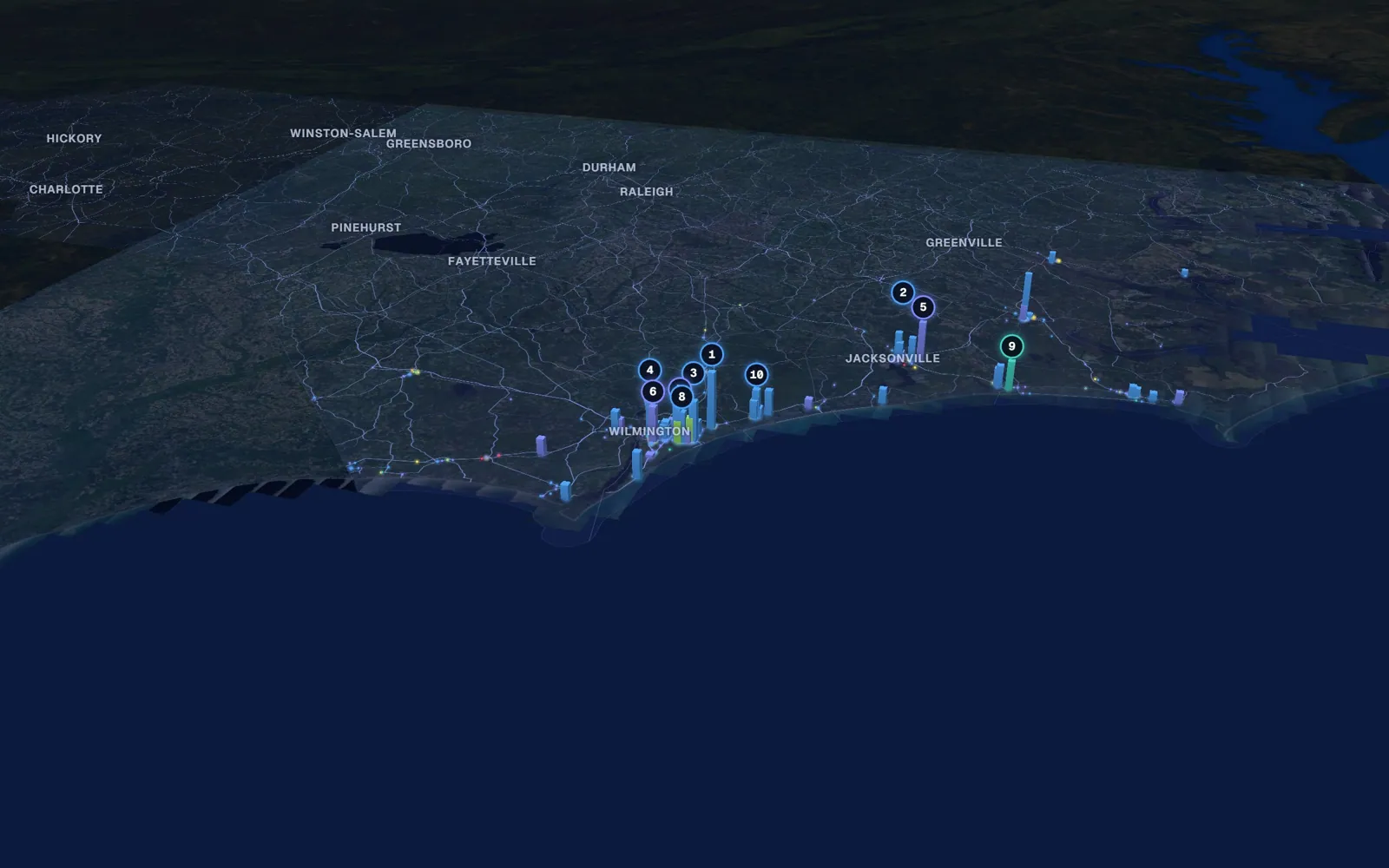 Coast 3D market map