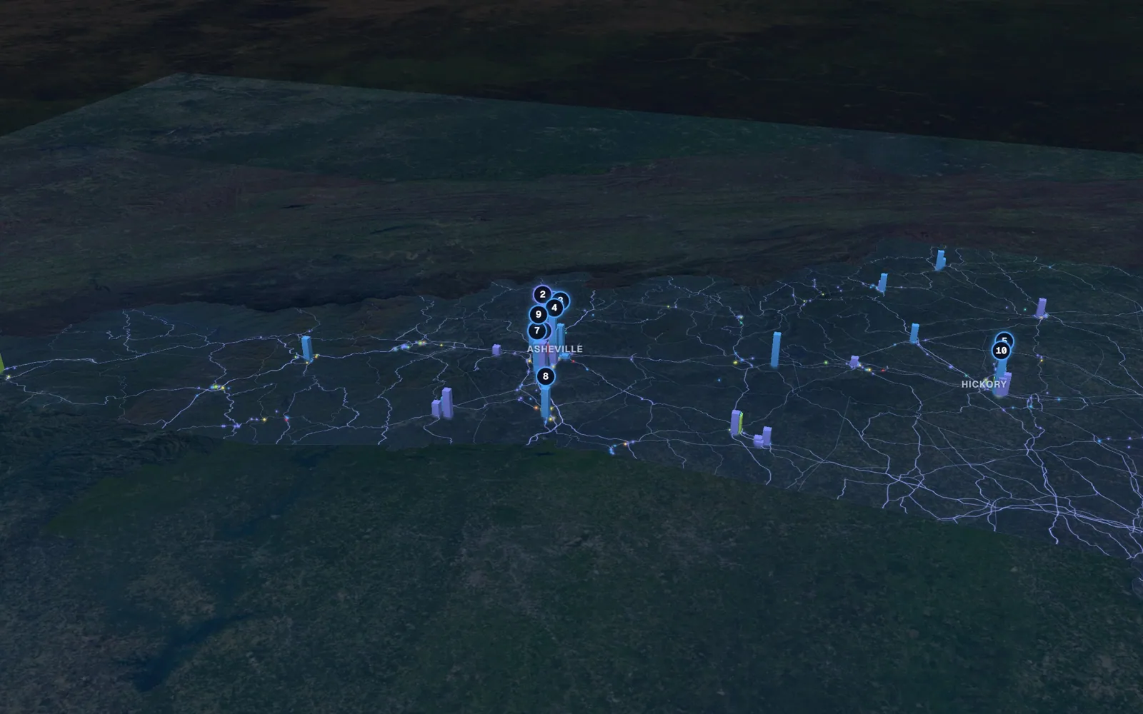 Mountains 3D market map