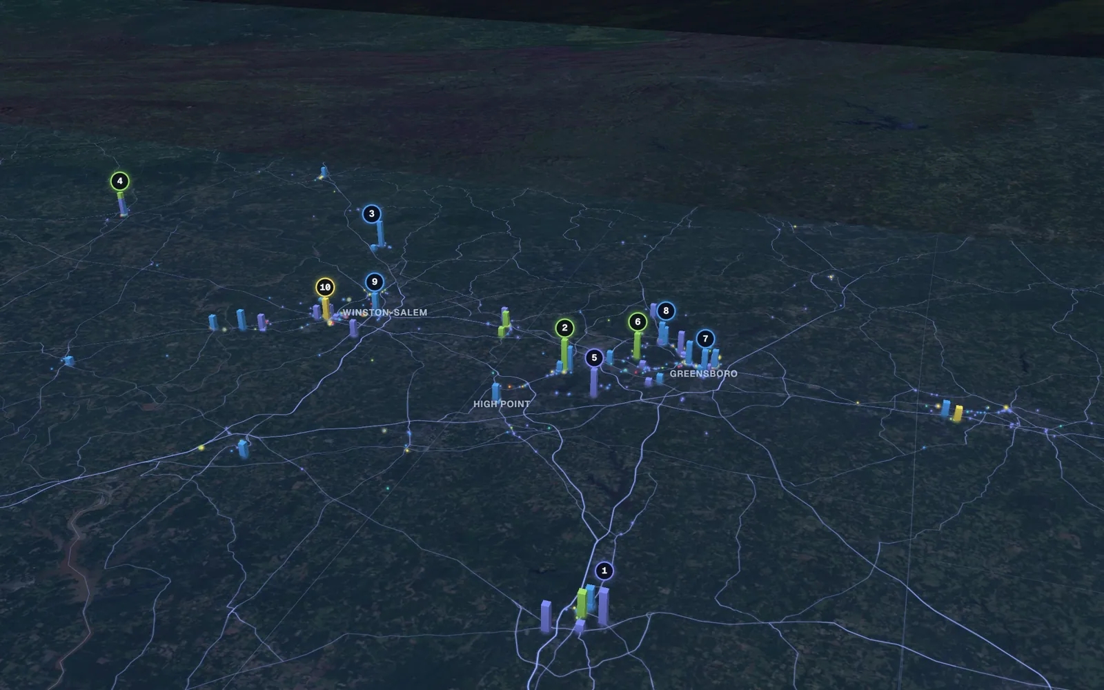 Triad 3D market map